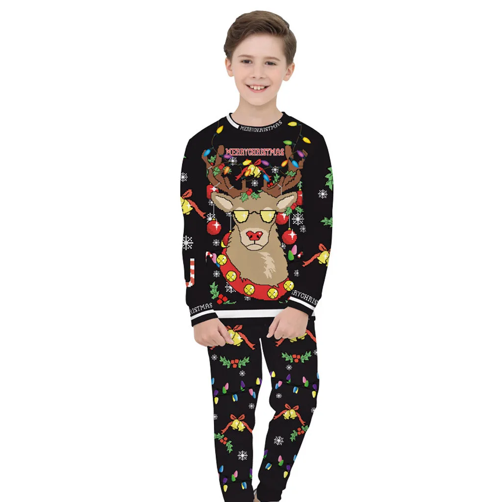 

Girls Long Sleeve Letter Christmas Deer Fleece Top Baby Children Girl Letter Sports Top Pullover Christmas Top 6*