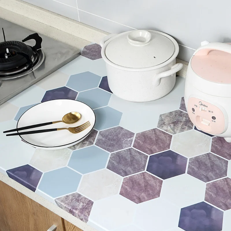 Водонепроницаемые самоклеящиеся наклейки на стену стикеры с шестигранным