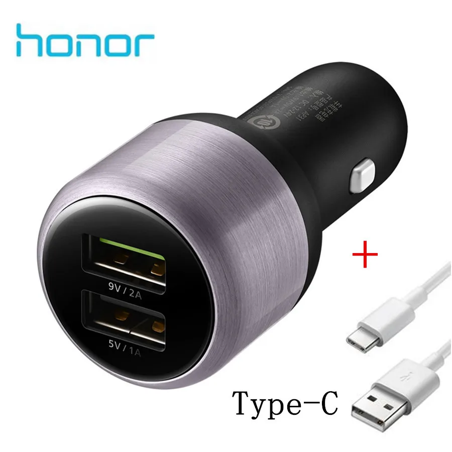 Оригинальное автомобильное зарядное устройство Honor с двумя USB портами 9 В/2 А 5