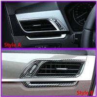 abs carbon fiber chrome car side air conditioning vent cover trim for bmw x1 f48 2016 2018 x2 f47 2018