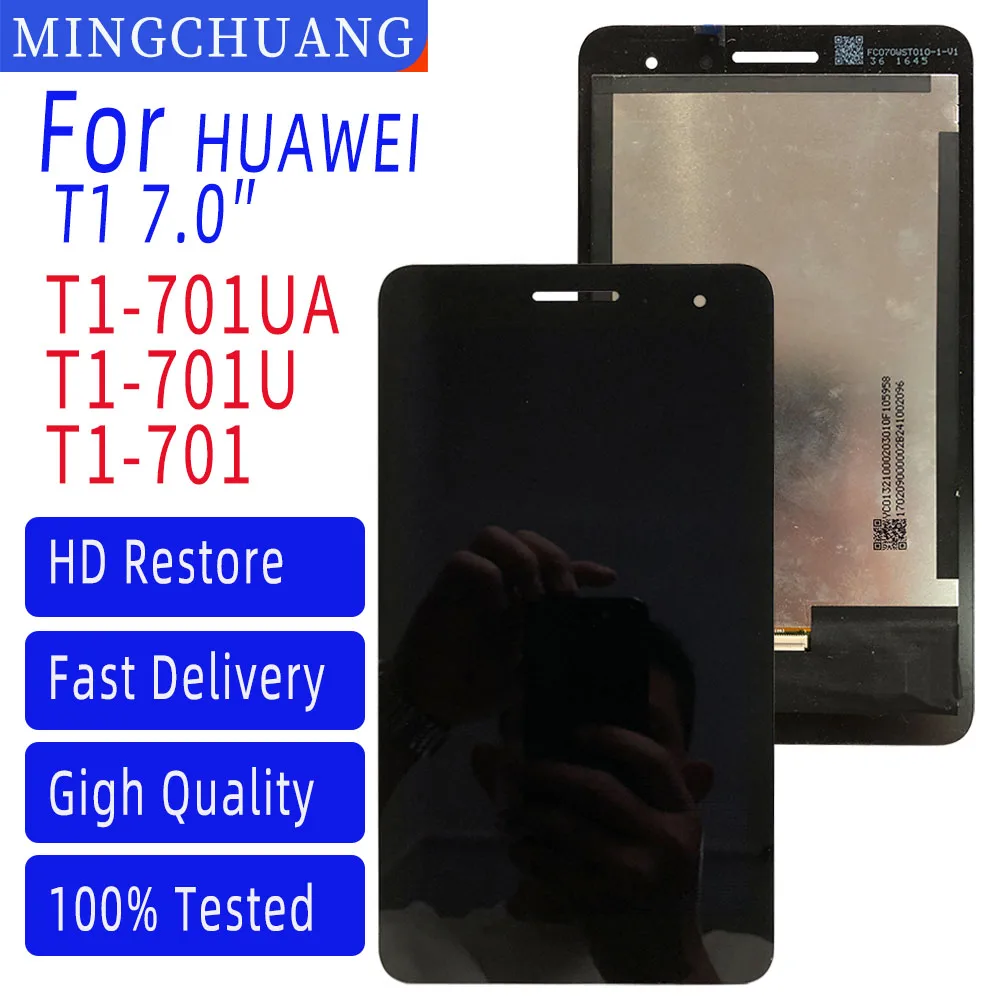 

Brand New Original For HUAWEI MediaPad T1 7.0 T1-701W 701UA T1-701 T1-701U LCD Display and with Touch Screen Digitizer Assembly