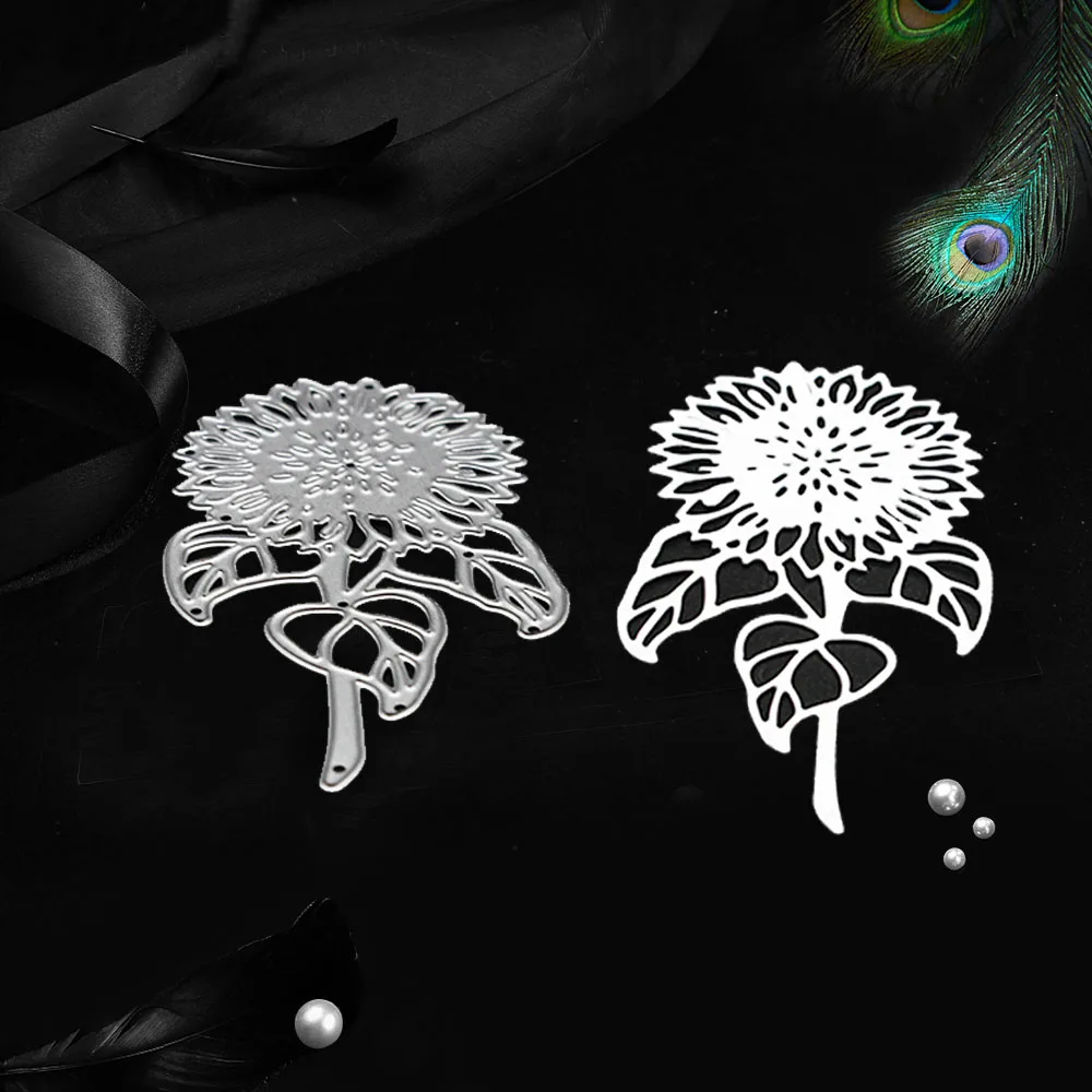 Трафареты для скрапбукинга с рамкой подсолнуха тиснение бумажные карты