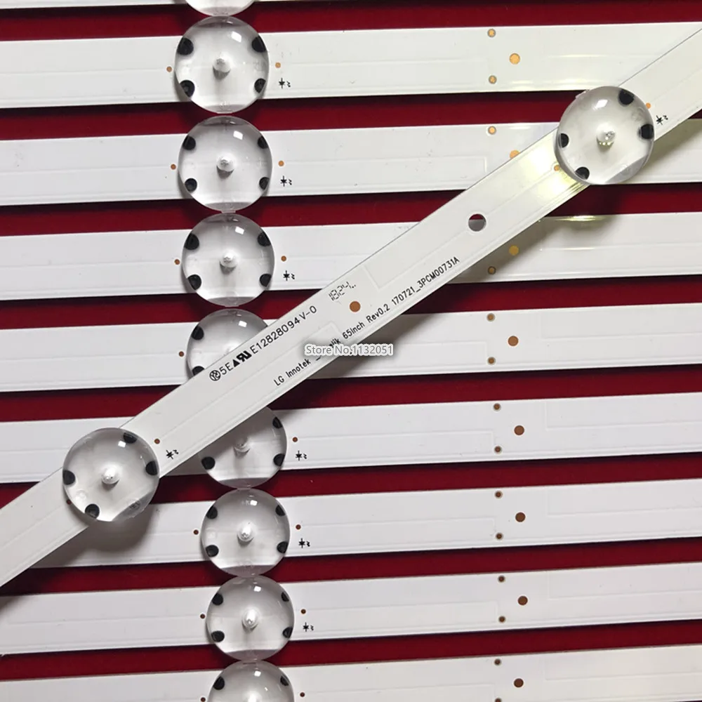 

LED Backlight Strip 7Lamps (3V) LG Innotek_Arcelik 65Inch Rev0.2 170721_3PCM00731A 10pcs 71cm
