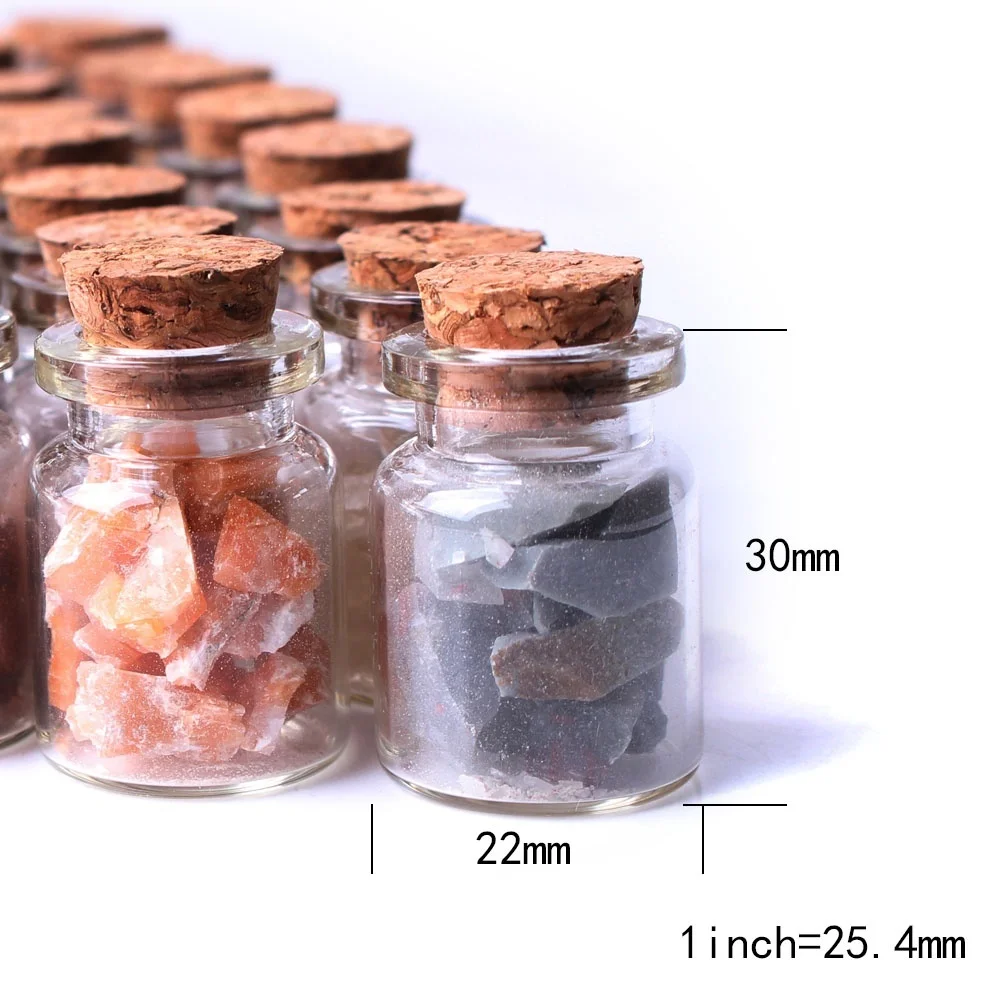 1 шт. мини натуральные хрустальные флаконы с драгоценными камнями бутылки