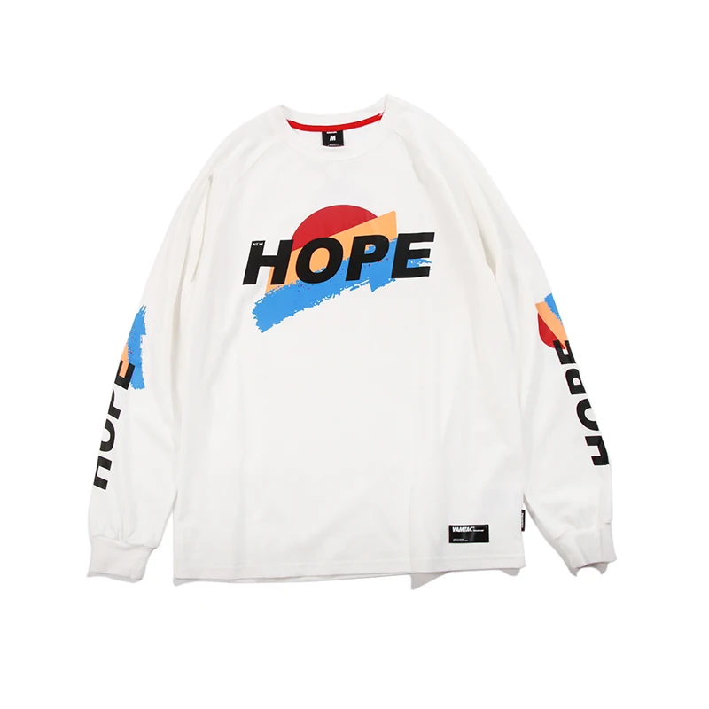 Повседневный свитер мужской белый Хлопковый пуловер с круглым вырезом и