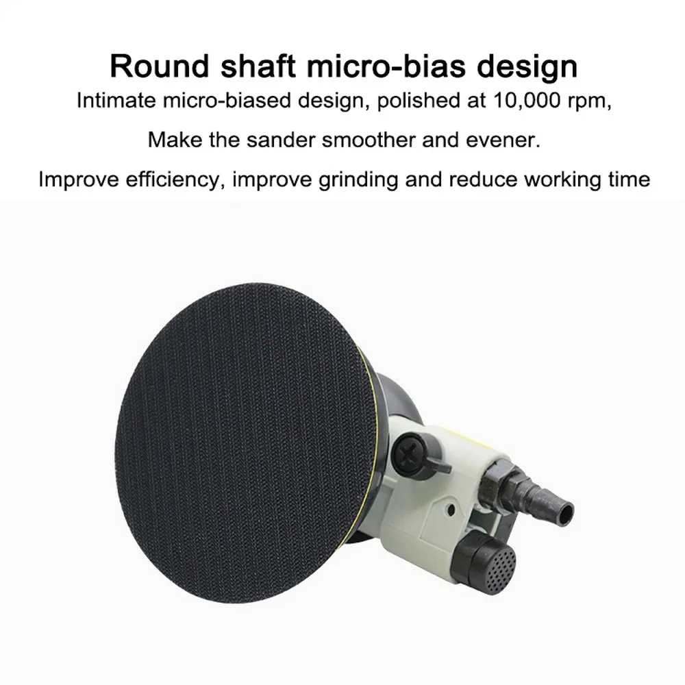 5 дюймов вакуумная пневматическая полировальная машина 10 наждачной бумаги