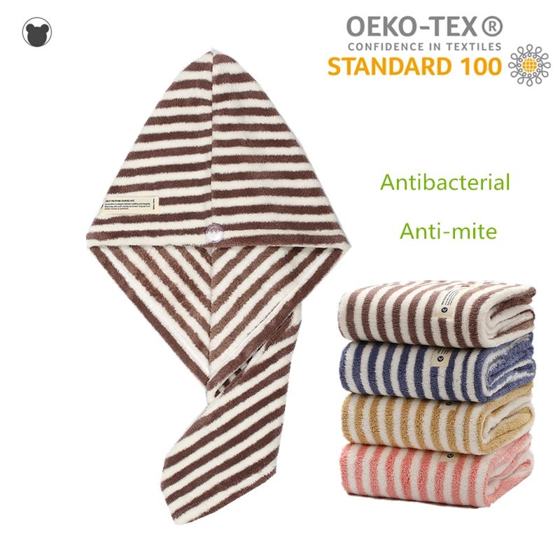 Быстросохнущее полотенце для волос Волшебная Сушка Тюрбан антибактериальные