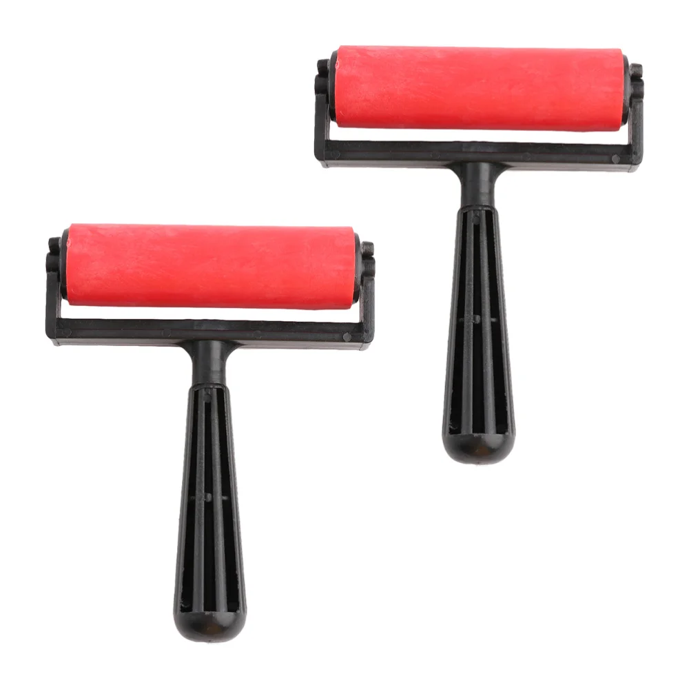 

2 Pcs Practical Printing Brayer Printmaking Roller Diamonds Painting Tools