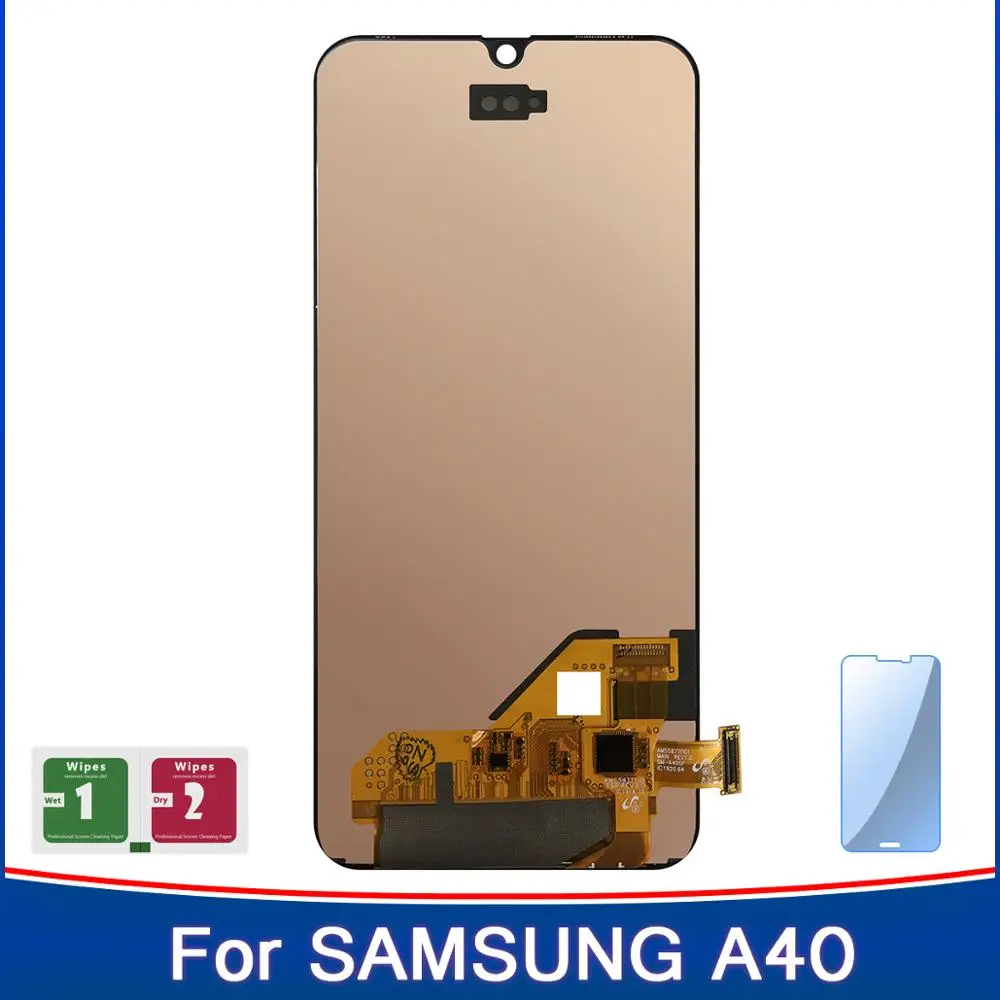 100% Оригинальный 5 9 ''ЖК дисплей для Samsung A40 LCD A405 A405F A405FN с сенсорным экраном