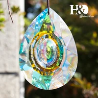 hd hanging crystals prism suncatcher for windows decoration 89mm ab chandelier parts diy home wedding decor accessories craft