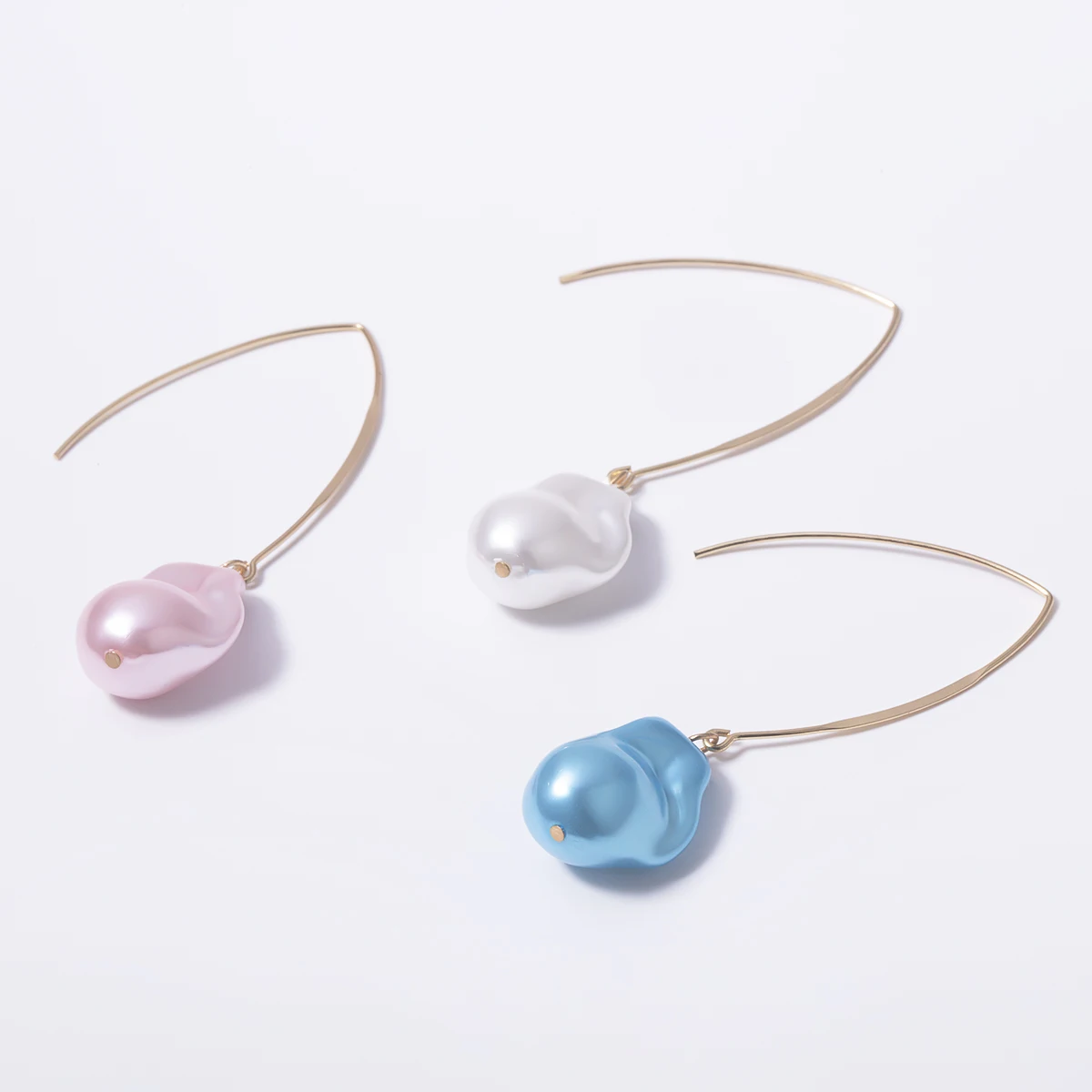 Женские Висячие серьги с жемчугом в стиле барокко эффектные геометрические