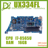 ux334fl motherboard is suitable for asus zenbook ux334fl 13 ux334fl ux334f ux334 ux434fac original motherboard i7 8565u 8gb