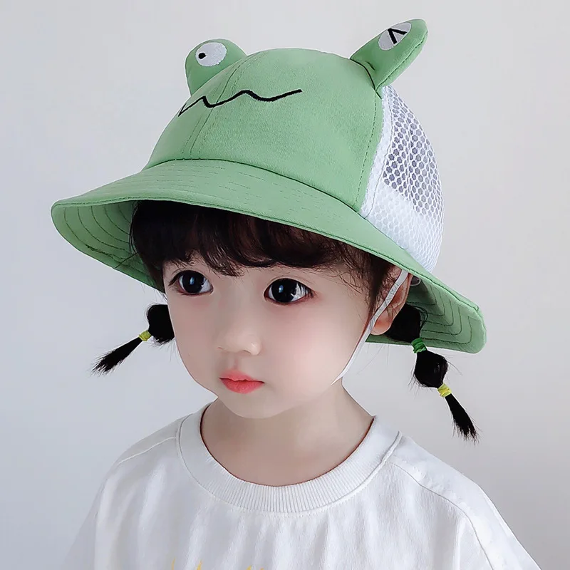 

Детская шапка для мальчиков, Весенняя Милая шляпа в виде короны, лягушки, пляжная шляпа от солнца для девочек, детские уличные шапки для бассейна