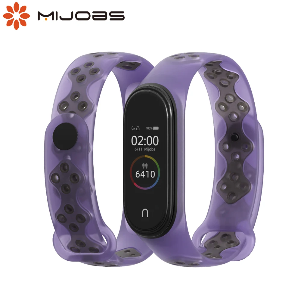 Ремешок для Mi Band 4 силиконовый прозрачный браслет Bend ремень Xiaomi Correas Opaska Miband 3 NFC Xiomi