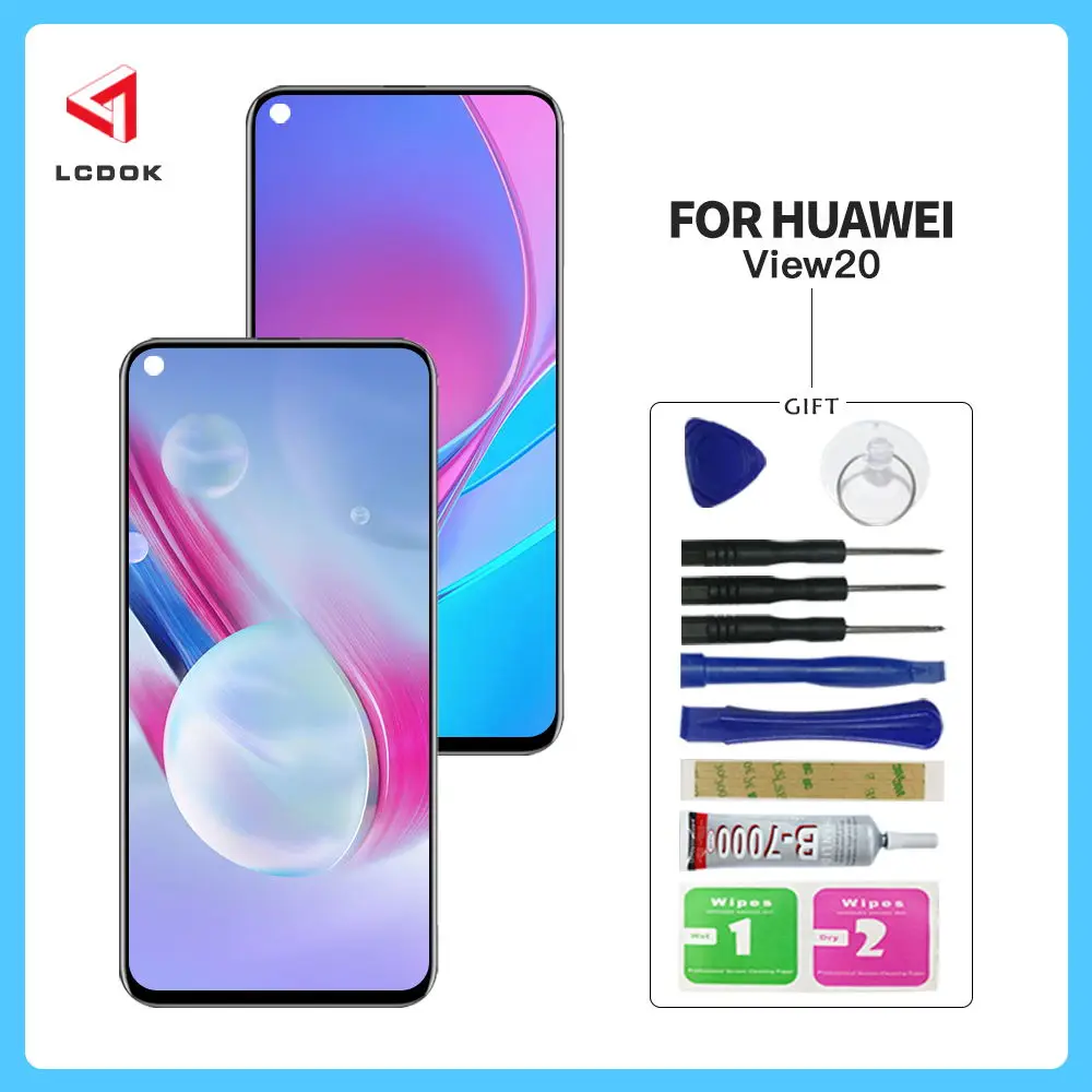 ЖК дисплей для Huawei Honor V20 View 20 100% тестовый с дигитайзером сенсорного экрана и