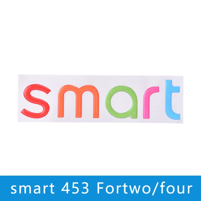Color 453 Автомобильная наклейка с логотипом для Smart 451 453 fortwo forfour 3D Автомобильная задняя эмблемы и аксессуары для автомобиля внешний стиль автомобиля - Название цвета: Color 453