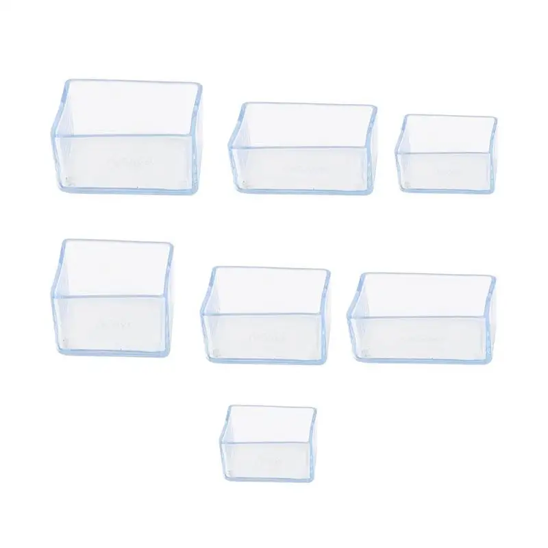 

8pcs Non-slip Silicone Chair Leg Caps Feet Bottom Cover Pads Furniture Table Wood Floor Protectors Transparent