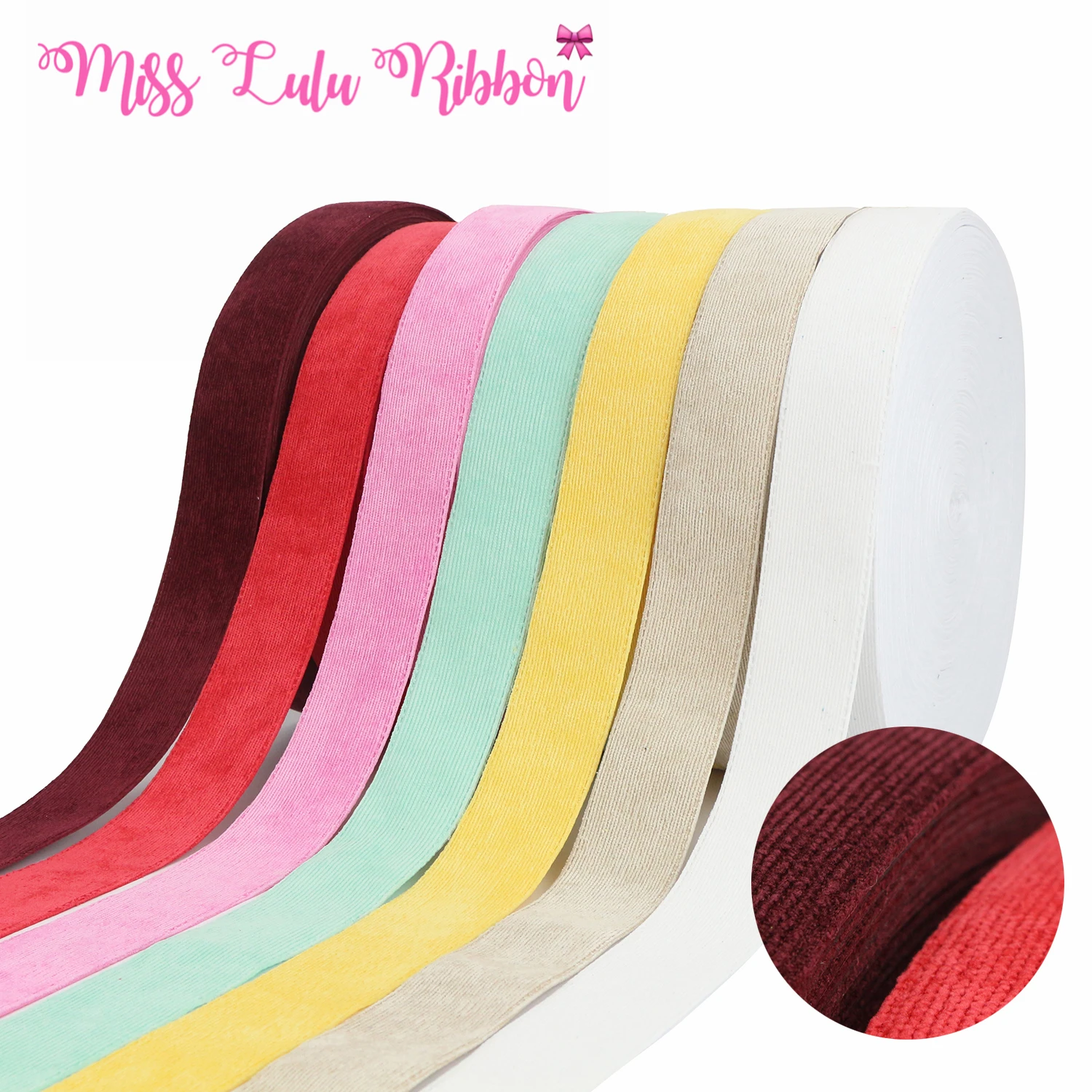 

Лента из вельветовой ткани, 38 мм, аксессуары галстук-бабочка атласная, вручную изготовленная лента, 50 ярдов