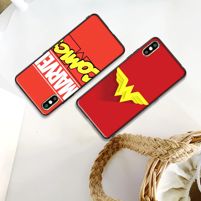 Мягкий чехол из ТПУ с логотипом Comics для Apple IPhone X XR XS MAX 5 5S 5C SE 6 S 7 8 Plus ipod touch