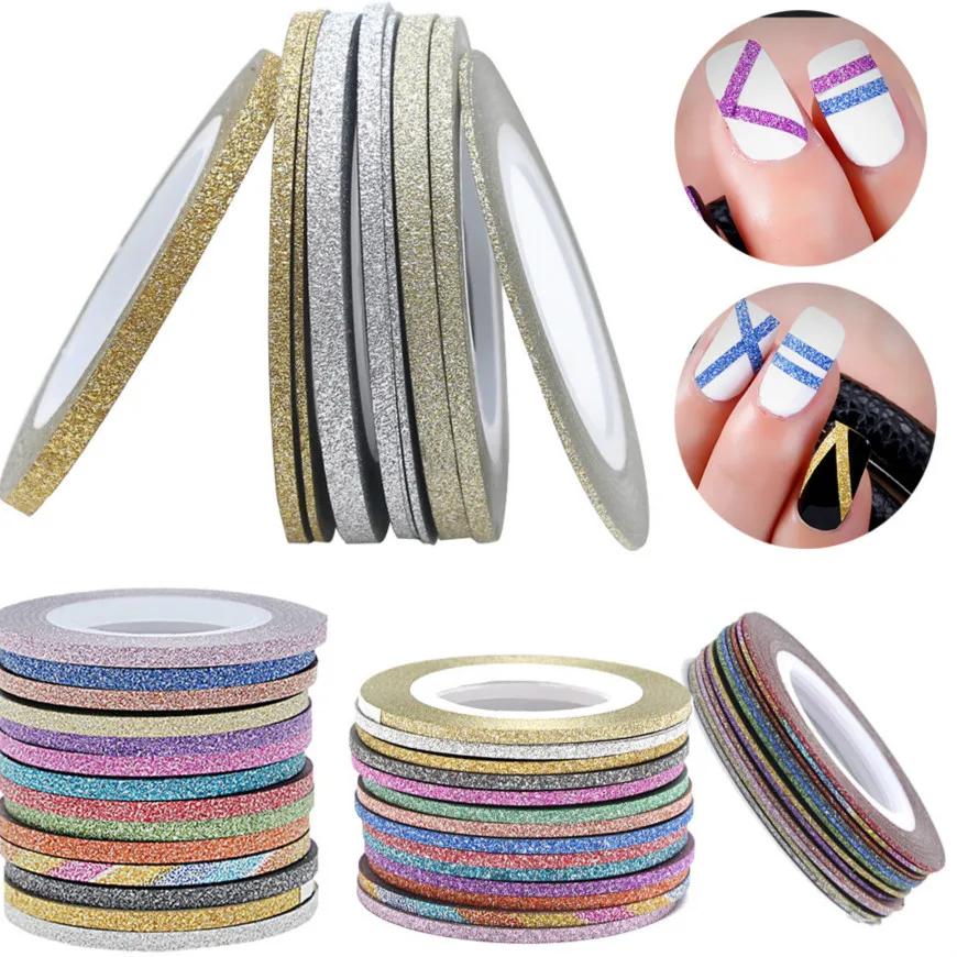 Лидер продаж года 12 цветов блестящие водные переводные наклейки для ногтевого