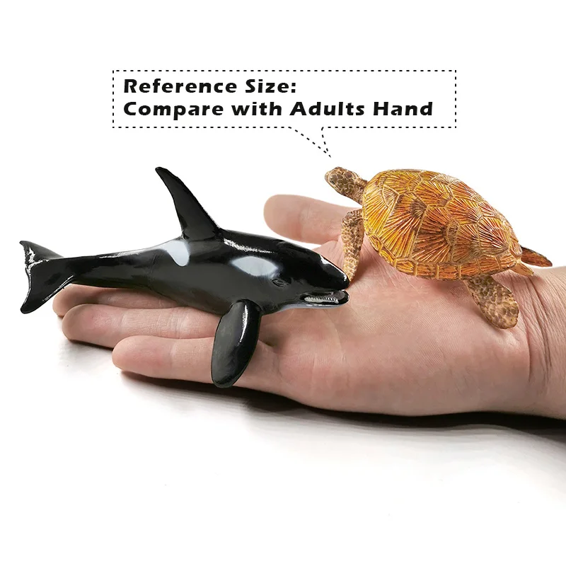 

Killer Whale Tiger Shark Walrus Sea Lion Turtle Dolphin Aquarium Animal Model Action Figure Figurine Doll House Education Toy