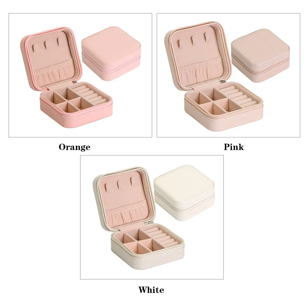 

Small Portable Travel Jewelry Box Organizer