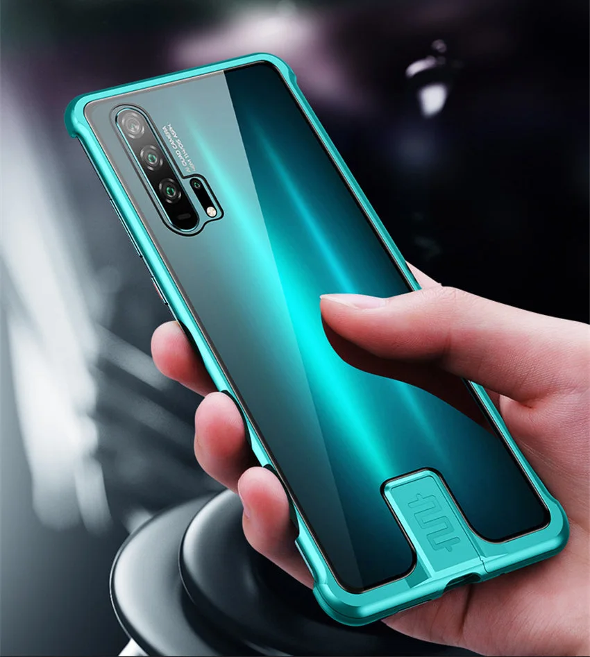R-just Borderless серия металлический каркас чехол для телефона huawei Honor 20 защитный чехол стеклянная задняя крышка Чехлы для huawei Honor 20 Pro