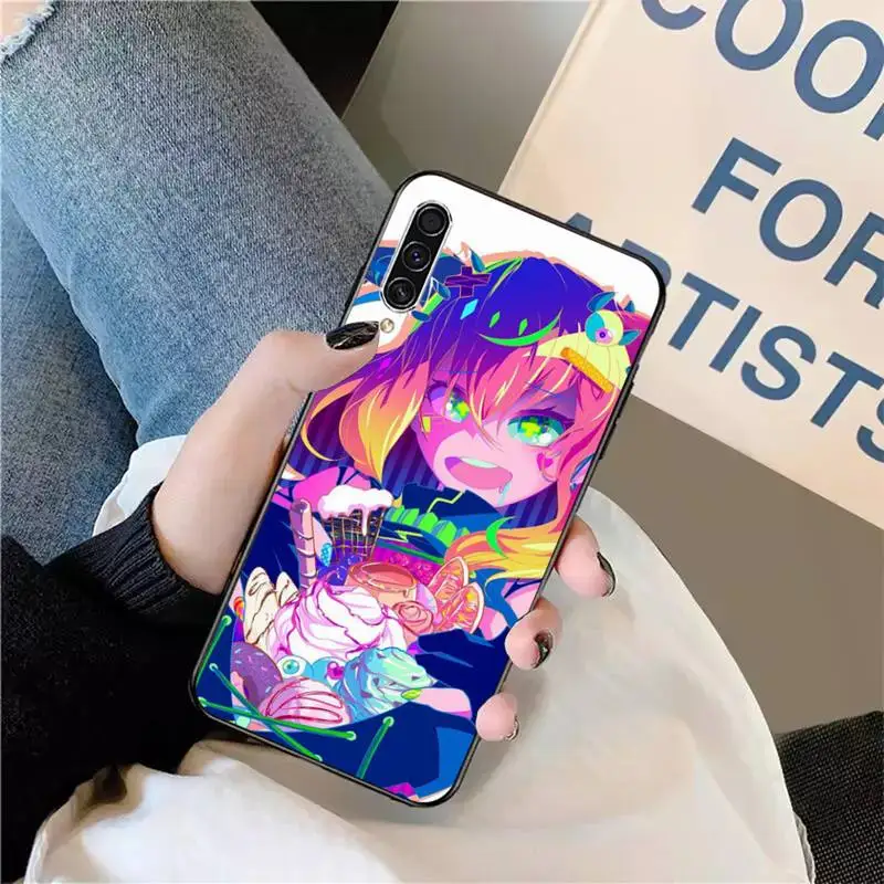 

Neon Oni Girl Anime Phone Case For Samsung galaxy S 9 10 20 A 10 21 30 31 40 50 51 71 s note 20 j 4 2018 plus