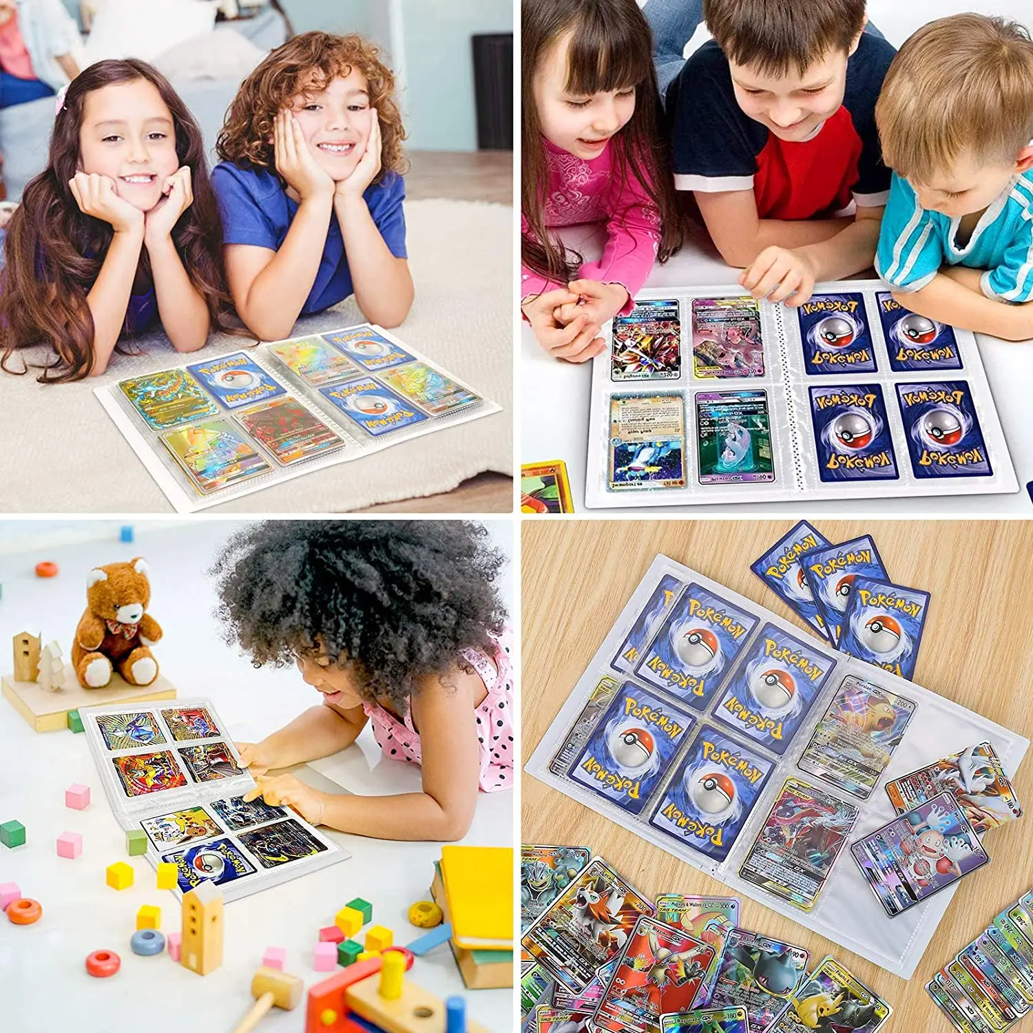

240Pcs Pokemon Card Album Anime Game GX Trading Cards Albums Book Collectors Holder Binder Top Loaded List Toys Gifts For kids