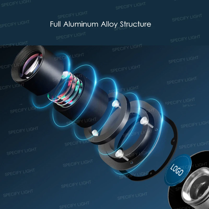 Наружный проектор карусели с несколькими логотипами 200 Вт IP65 60 м HD дистанционное