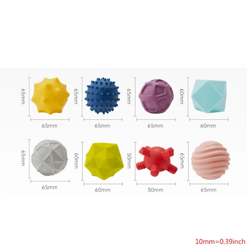 

Textured Multi-ball Suit, Tactile Sensory Ball, Baby Grip Ball, Sensory Ball