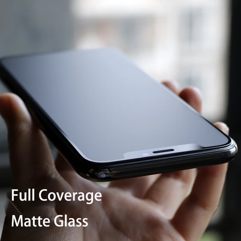Защитное стекло матовое закаленное 9H для iPhone X/XS/XR/11 Pro Max/SE/6/6S/7/8 Plus | Мобильные