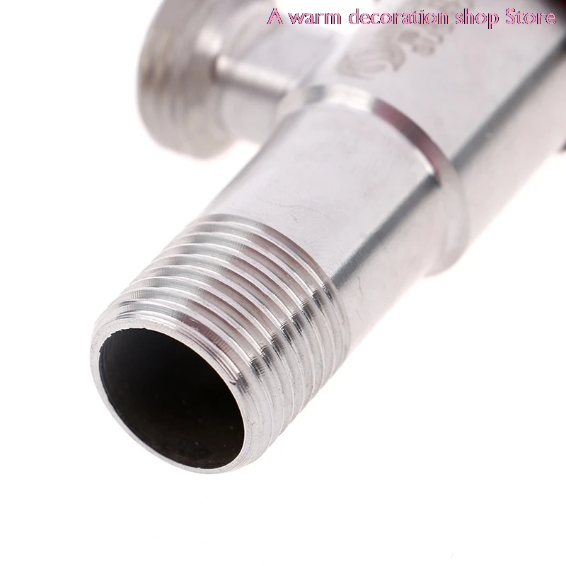 

Stainless Steel Angle Stop Valve 1/2" Inlet and Outlet Quarter-Turn Shut Off Valve Bathroom Kitchen Replacement Tools