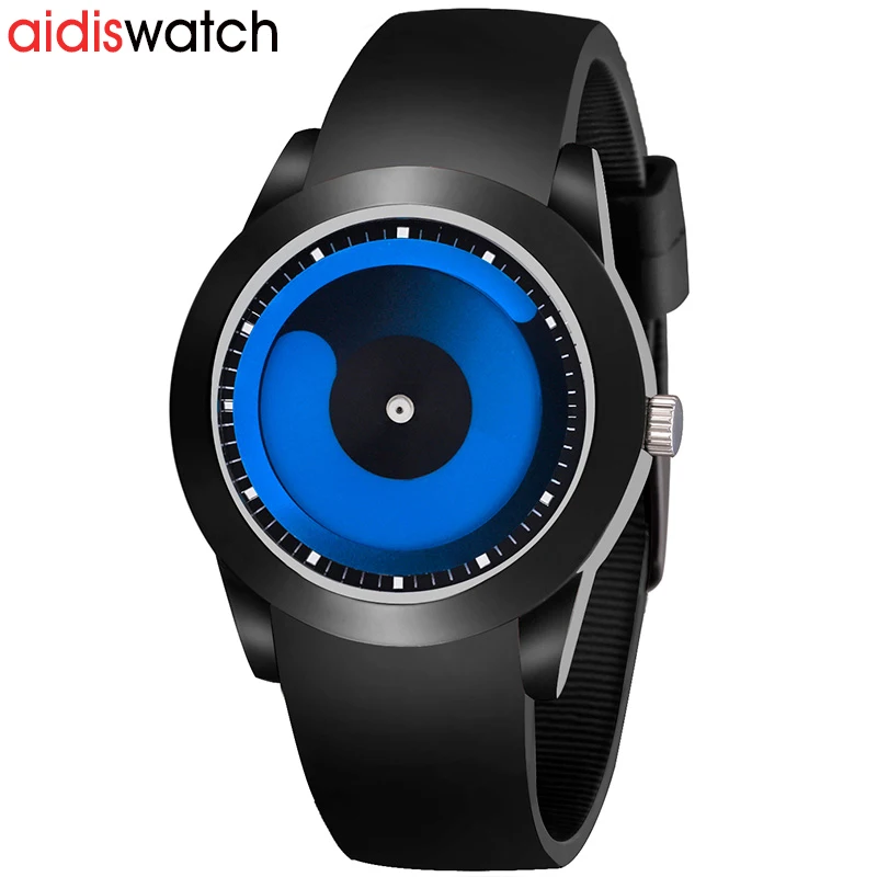 Свадебные часы унисекс с силиконовым браслетом роскошные фирменные