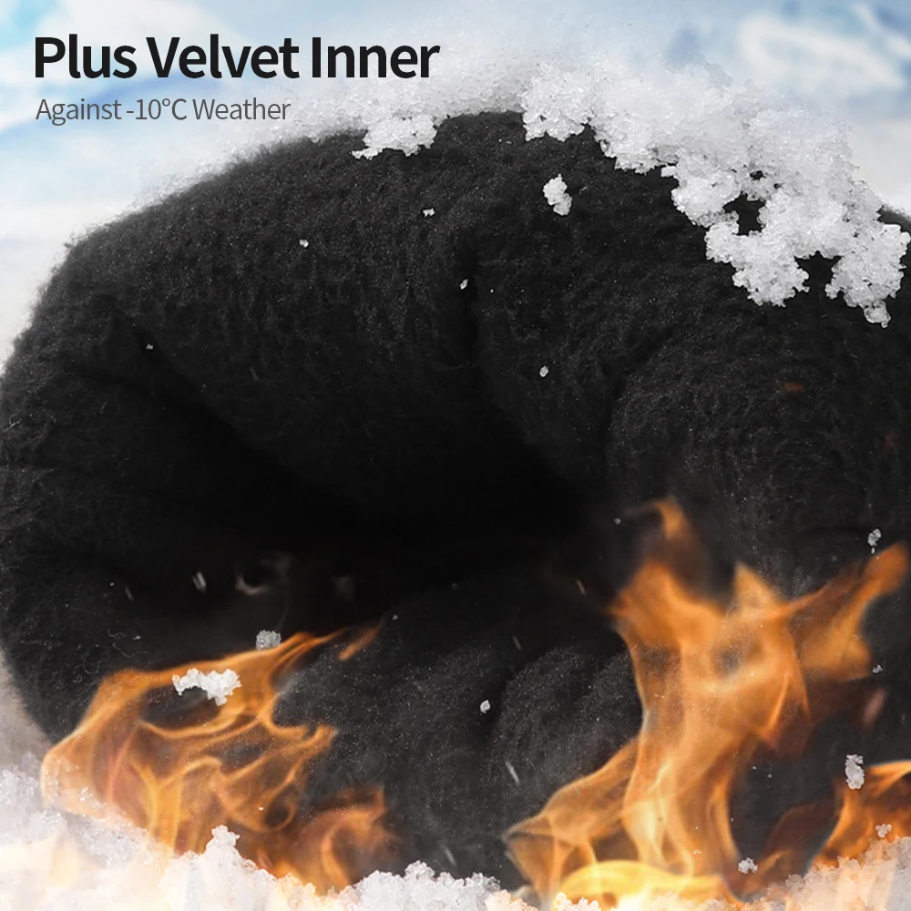 Велосипедные перчатки RION мужские противоударные зимние спортивные с пальцами