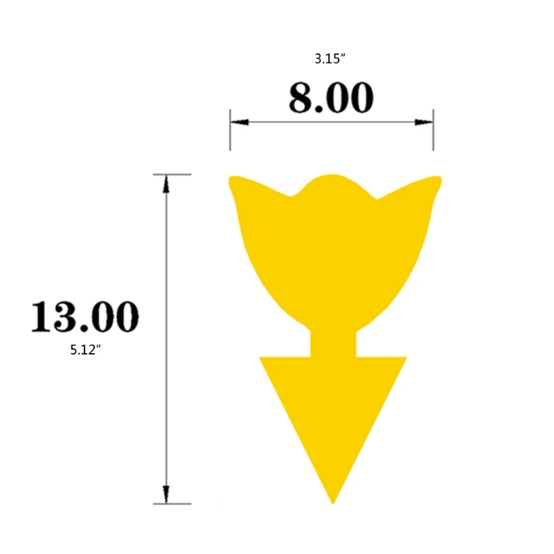 

1set Waterproof Yellow Trap Adhesive Trap for fruit Flies Aphids Nematodes Yellow Stickers Fly Catcher Stickers