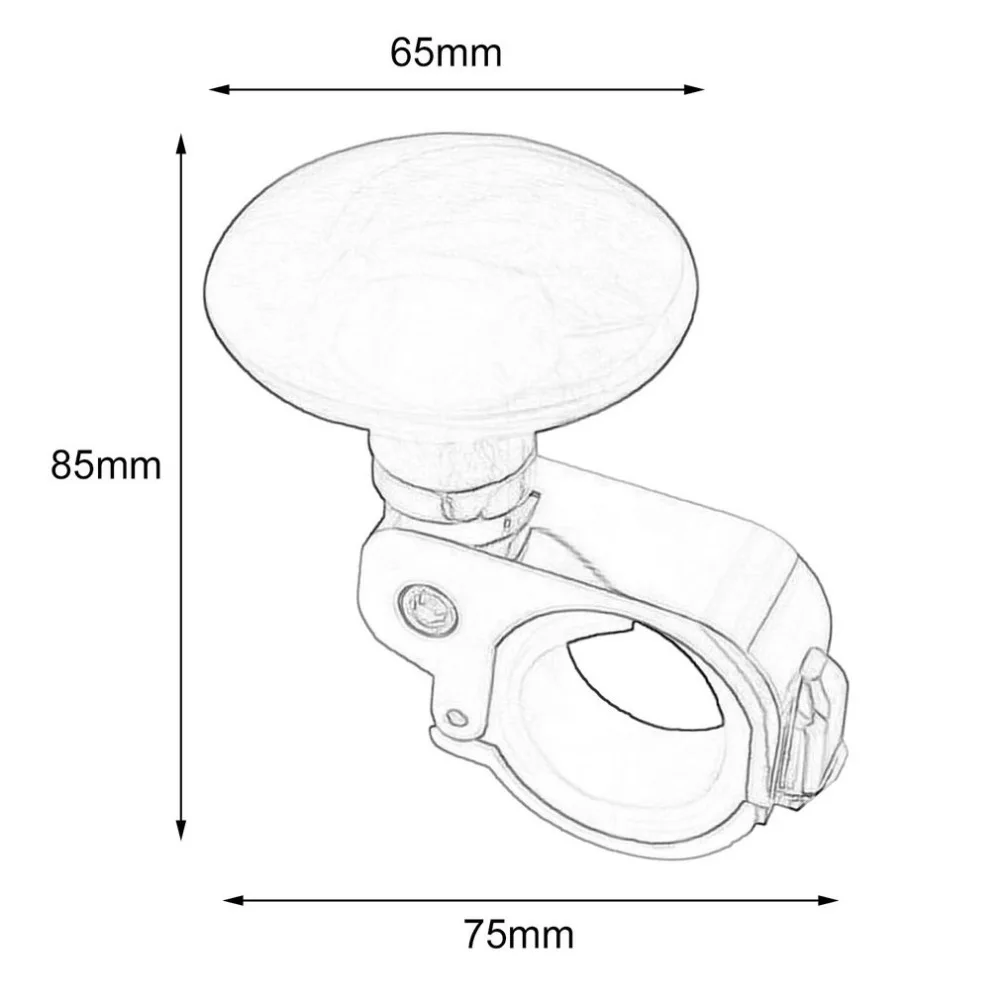 

Car Styling Platinum Power Handle Steering Wheel Metal Assisted Ball Booster Spin Knob Clamp Fit For Universal Cars Hot