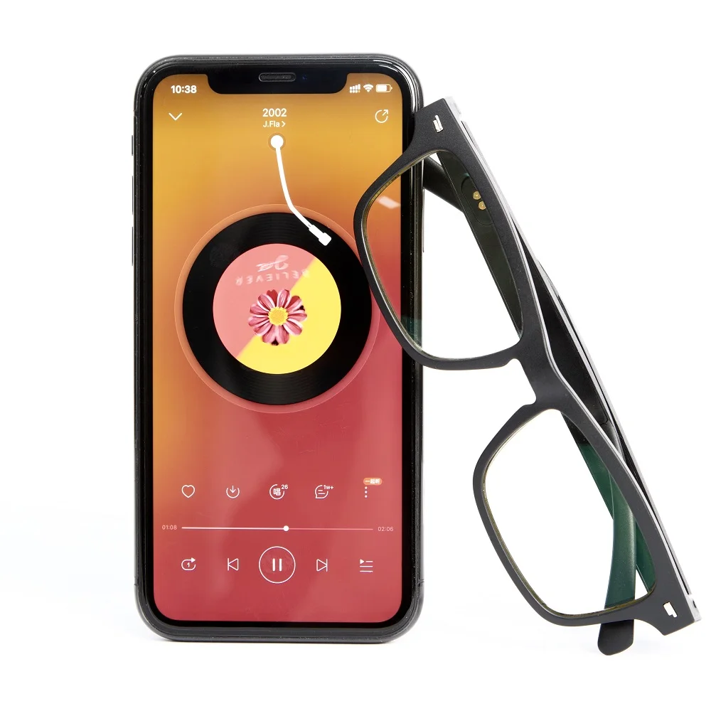 구매 블루투스 블루 라이트 차단 편광 스마트 선글라스, UVA UVB 블루투스 음악 지능형 태양 유리 아이폰 안드로이드 Wmswatch