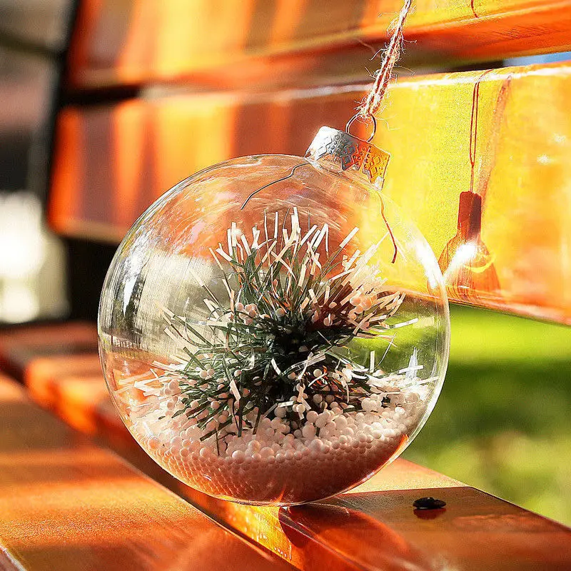 5 шт. пластиковые прозрачные Рождественские шары | Дом и сад