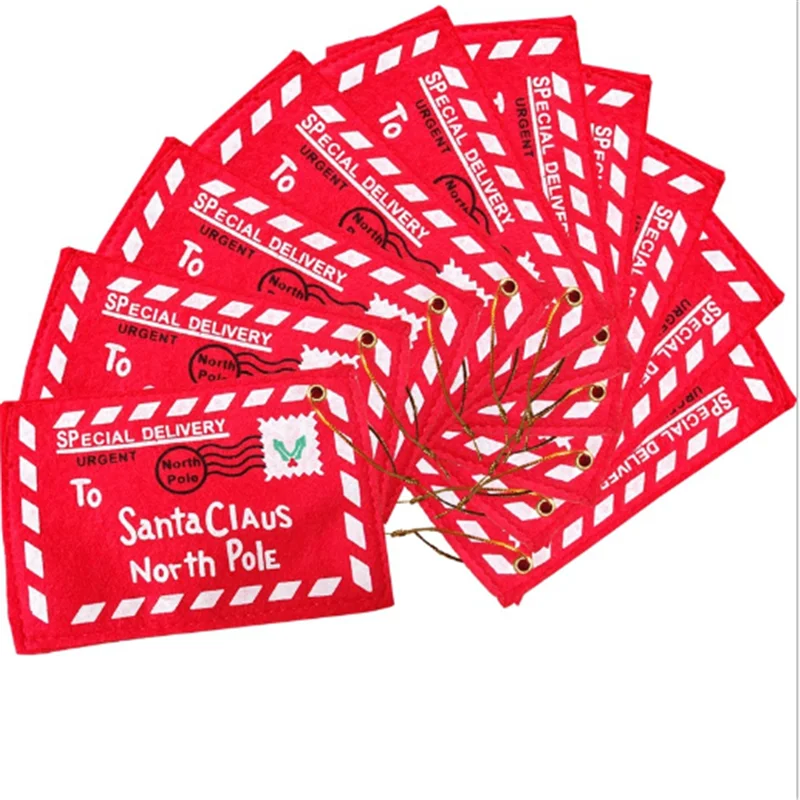 

Merry Christmas 10pcs Christmas Envelope Card Candy Bag Christmas Gift Navidad Noel 2021 New Year Christmas Decoration Xmas 2020