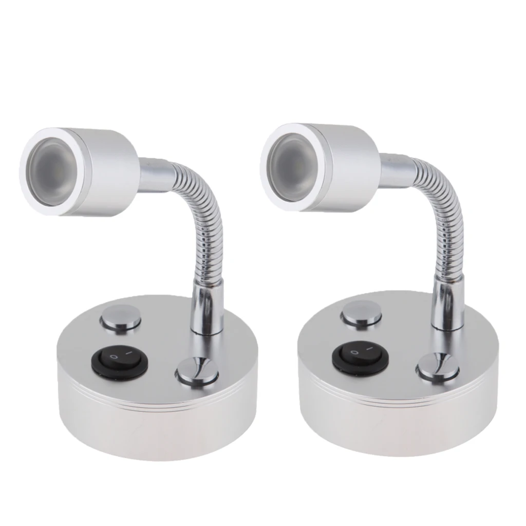 Светодиодный светильник для чтения лодки 2 шт. светодиодный настенный кровати 12