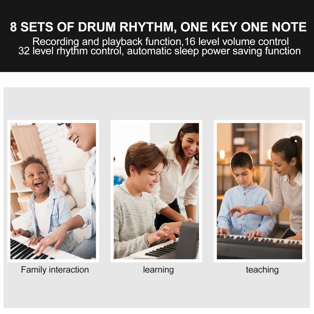 

49 Keys Foldable Piano Portable Flexible Electronic Digital Piano Keyboard