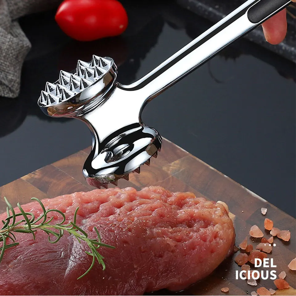

Meat Tenderizer Stainless Steel Meat Hammer Mallet Beaf Steak Mallet Meat Tenderizer Hammer Pounder Cooking Tools