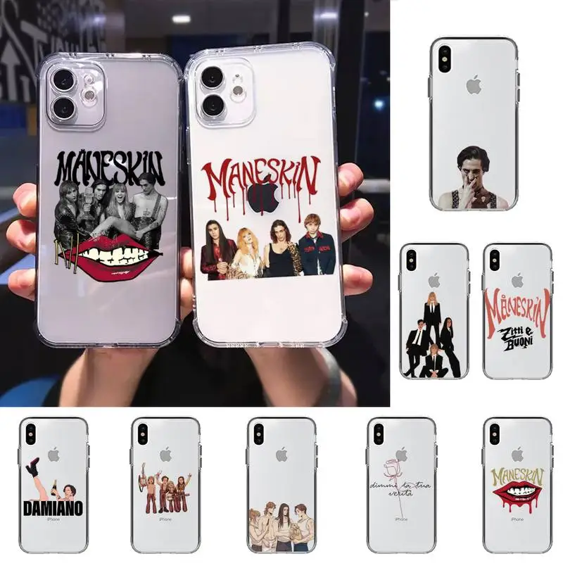 

Maneskin Damiano David Phone Case for iPhone 11 12 13 mini pro XS MAX 8 7 6 6S Plus X 5S SE 2020 XR case