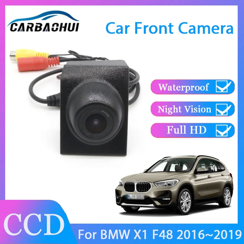 Car Front View LOGO Grill Camera Full HD CCD Waterproof Not Reverse Rear Backup Parking CAM For BMW X1 F48 2016 2017 2018 2019