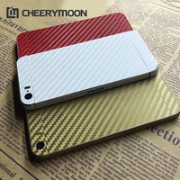 8 colors decorative back film for apple iphone 5s se 5 mobile phone protector iphone5 carbon fiber stickers