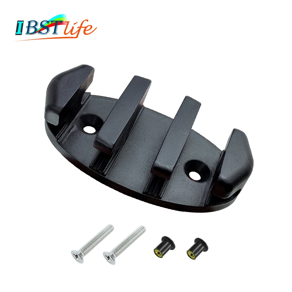 

Black Nylon Plastic Marine Zig Zag Anchor Trolley Cleat Rope Device Kayaks Canoes Boats Decks Replacement Rowing Accessories