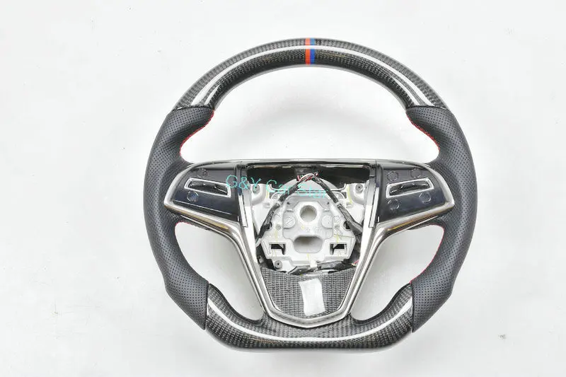 Индивидуальное 100% углеродное волокно Автомобильное рулевое колесо для Cadillac ATS No