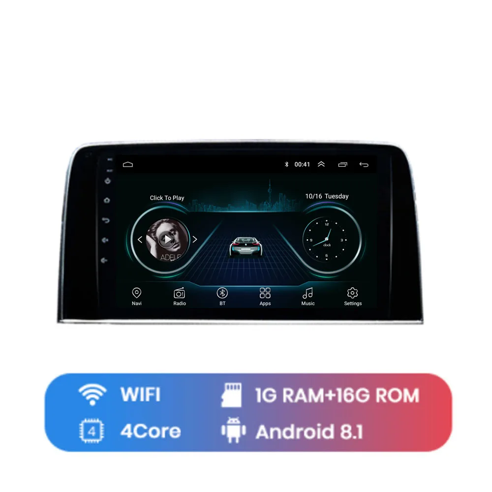 WIFI (1G 16G) 4G LTE Android 8,1 Fit HONDA CRV Мультимедиа стерео автомобильный dvd-плеер навигация gps радио - Цвет: WIFI (1G 16G)