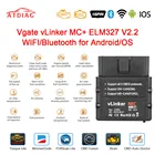 Автомобильный диагностический сканер Vgate vLinker MC + ELM 327 V2.2 Bluetooth 4,0 WIFI ELM327 для AndroidIOS OBD 2 OBD2
